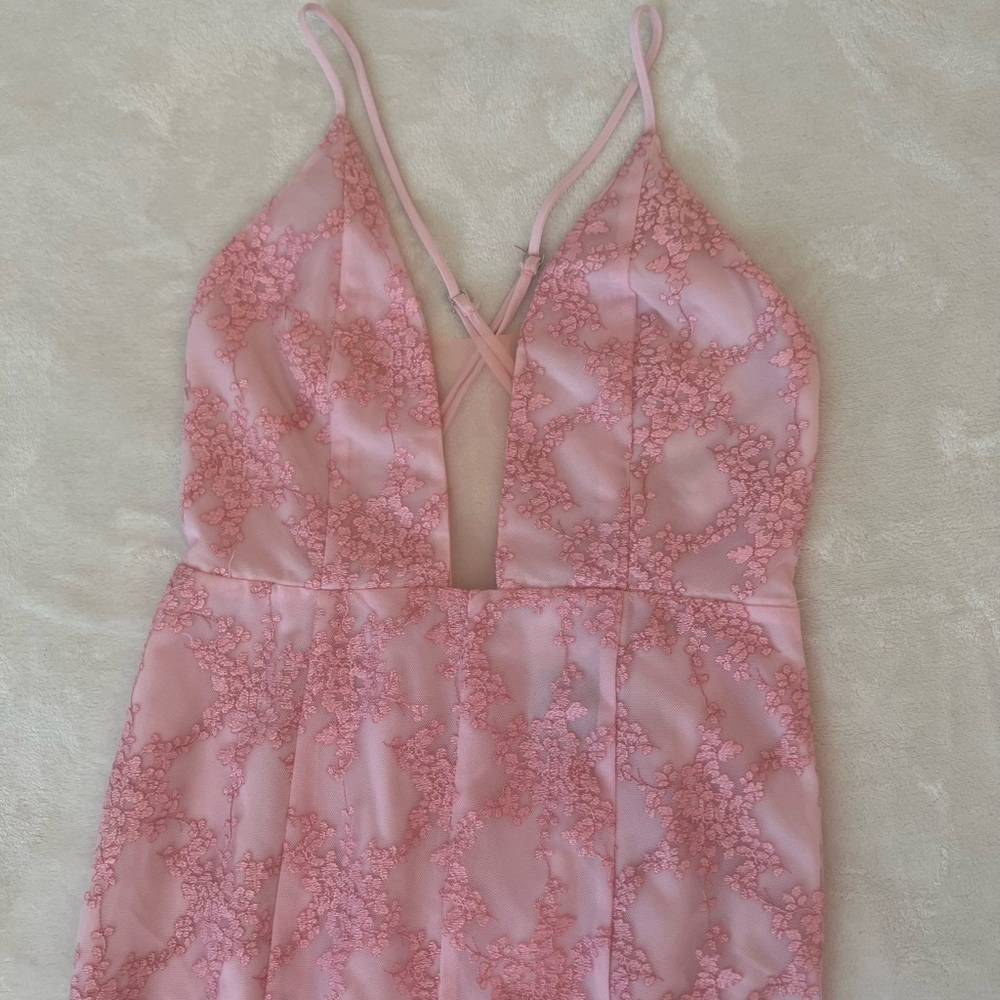 NBD Pink midi DRESS Size XS